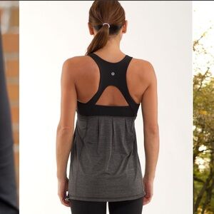 Lululemon Run: Your Heart Out Tank
Heathered Black / Black size 6